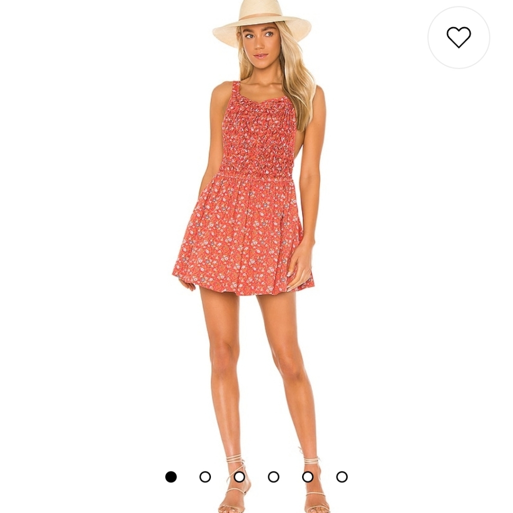 Free People Petunia Mini Dress in Poppy Combo